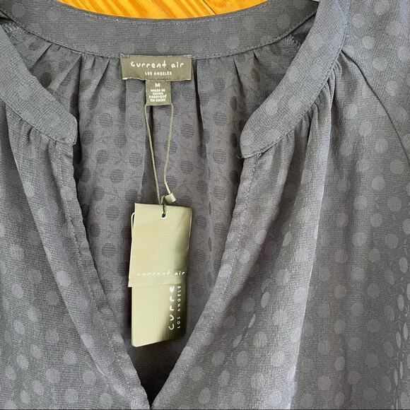 Current Air Anthropologie Dot Print Balloon Sleeve Blouse - Picture 4 of 6